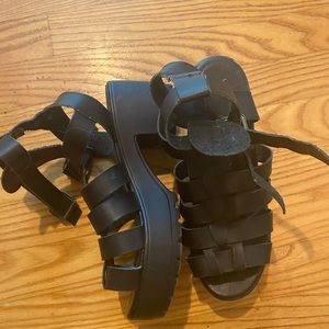 Black sandals